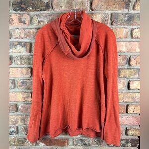 Free People Beach Two Body Rust Red Cocoon Neck